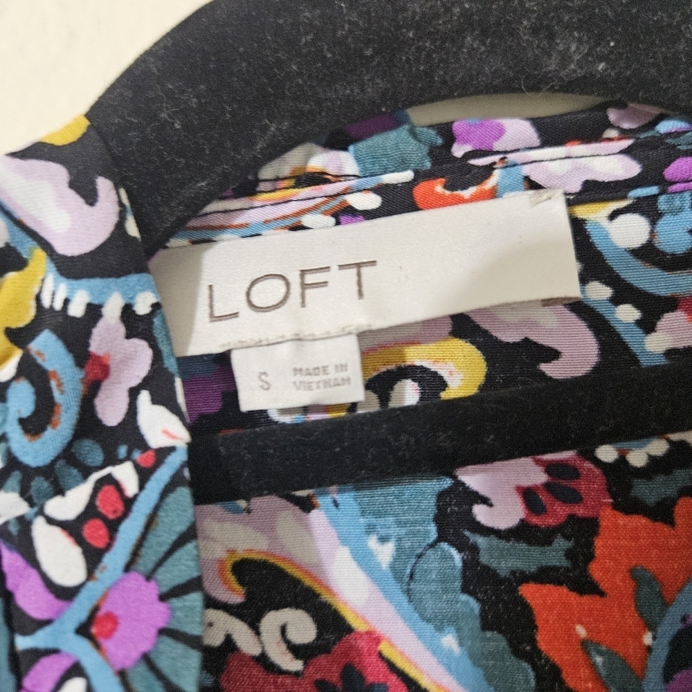 LOFT Floral Swing Dress - Picture 3 of 8
